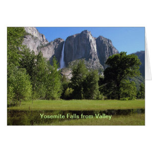 Tarjeta Yosemite de Valley en California