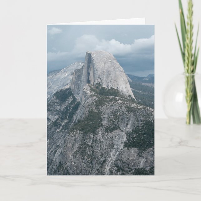 Tarjeta Yosemite Half Dome Blank Folded Greeting Card (Anverso)