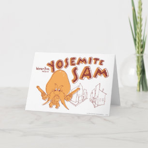 Tarjeta Yosemite Sam Warner Bros. Presenta