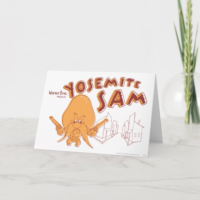 Tarjeta Yosemite Sam Warner Bros. Presenta (Anverso)