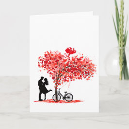 Tarjeta You and Me, and Cupid Personalized Folded Card