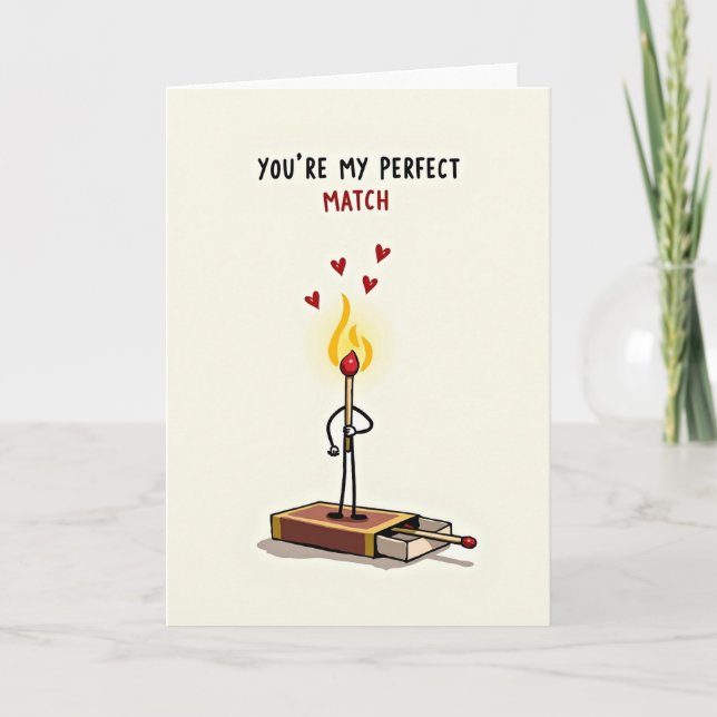Tarjeta You Are My Perfect Match Card (Anverso)