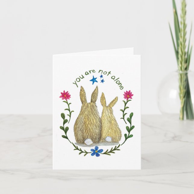 Tarjeta You Are Not Alone Greeting Card (Anverso)
