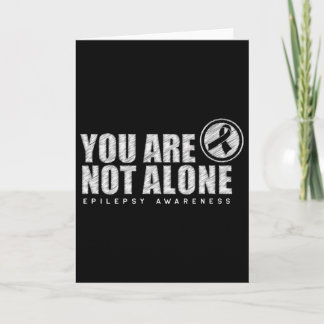 Tarjeta You Are Not Alone Wear Purple Day Epilepsy Awarene