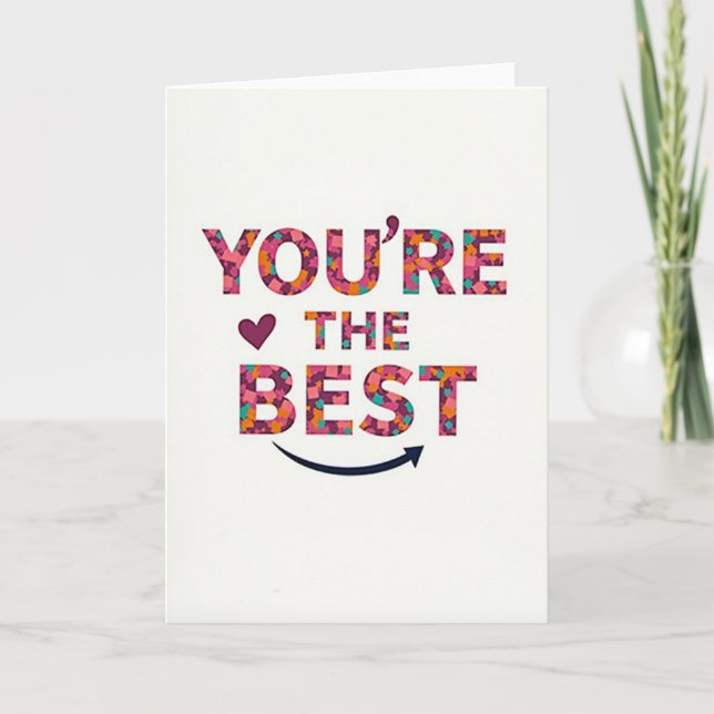 Tarjeta You Are The Best Card (Anverso)