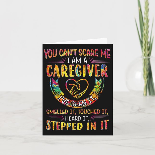 Tarjeta You Can't E Me I Am A Caregiver  (Anverso)
