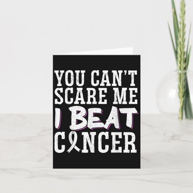 Tarjeta You Can't E Me I Beat Cancer  (Anverso)
