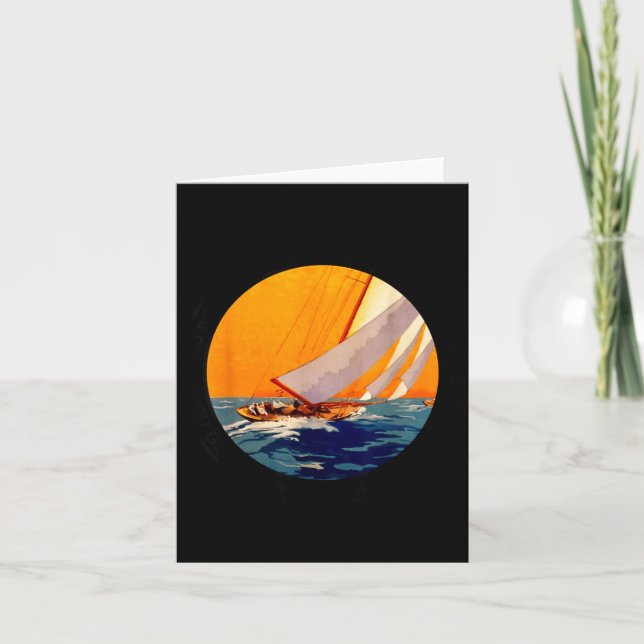 Tarjeta You Don't Stop Sailing When You Get Old Funny Old  (Anverso)