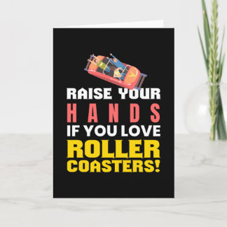 Tarjeta You Love Rollercoasters Amusement Park