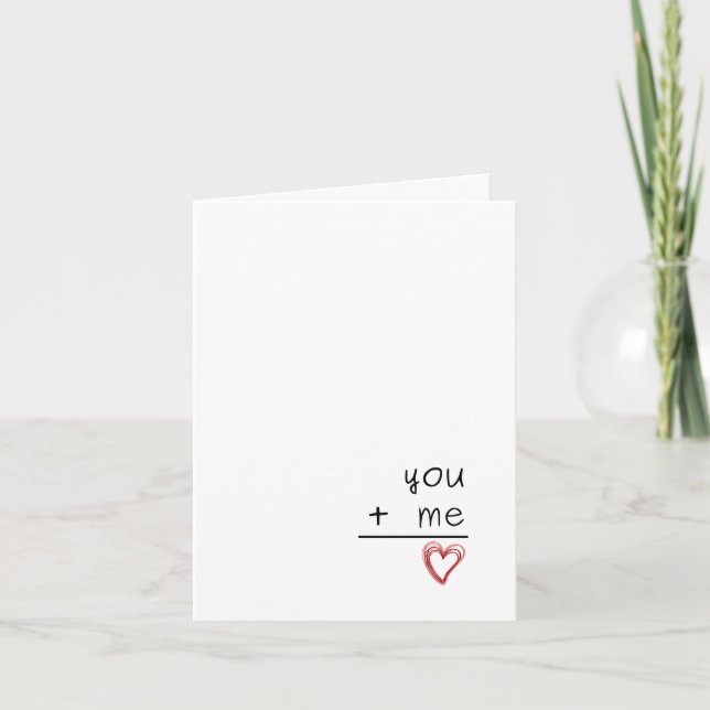 Tarjeta You + Me Greeting Card (Anverso)