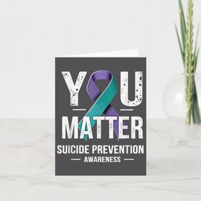 Tarjeta You Suicide Prevention Awareness  (Anverso)