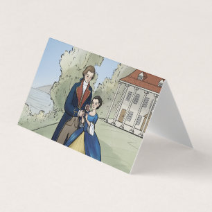 Tarjeta Young George Washington y Martha Washington