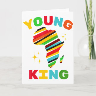 Tarjeta Young King Colorful African American Black History