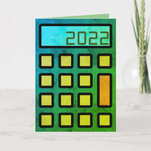 Tarjeta "Your accountant wishes you a Happy 2022" 