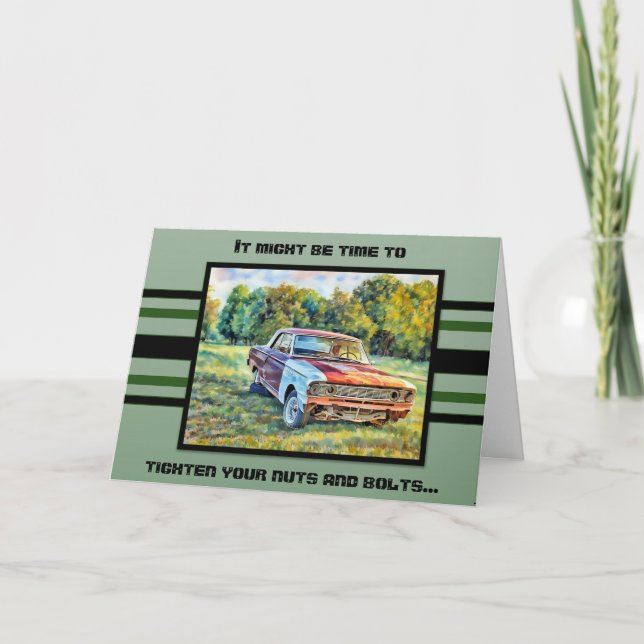 Tarjeta Your Chassis Dragging - Birthday Card (Anverso)