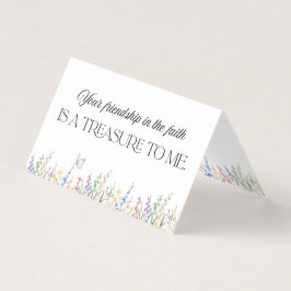 Tarjeta Your friendship in the faith is a treasure to me.