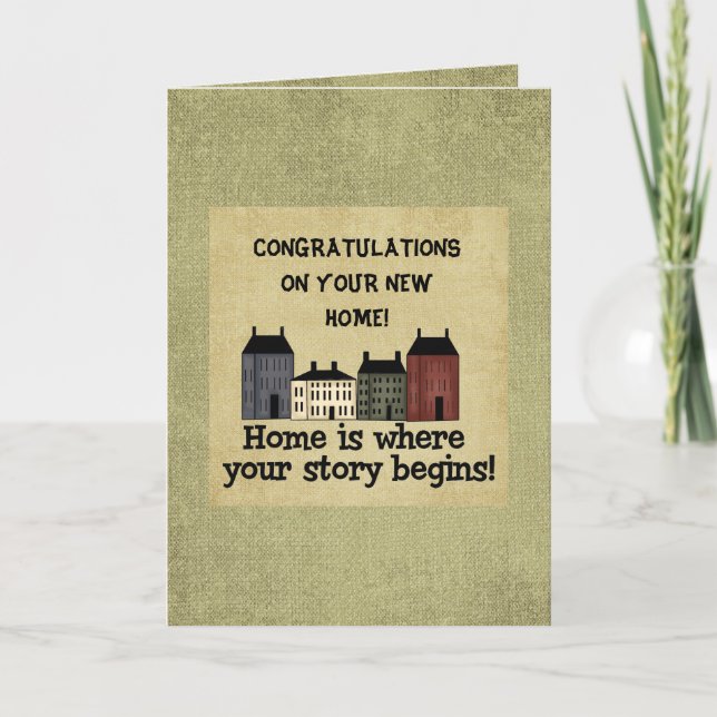 Tarjeta Your New Home Card (Anverso)