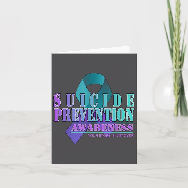 Tarjeta Your Story Is Not Over Stay Suicide Prevention Awa (Anverso)