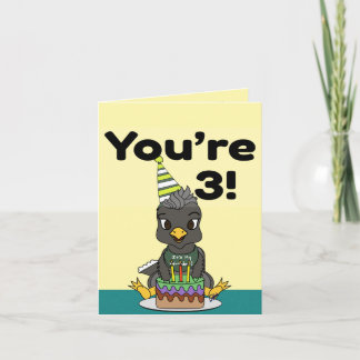 Tarjeta You're 3 Happy Birthday Card