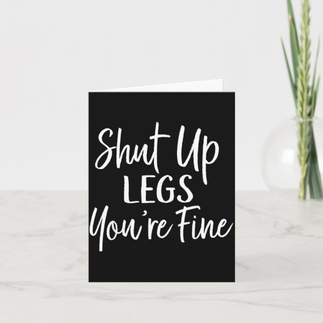 Tarjeta You're Fine Shirt For Gym - Funny Workout  (Anverso)