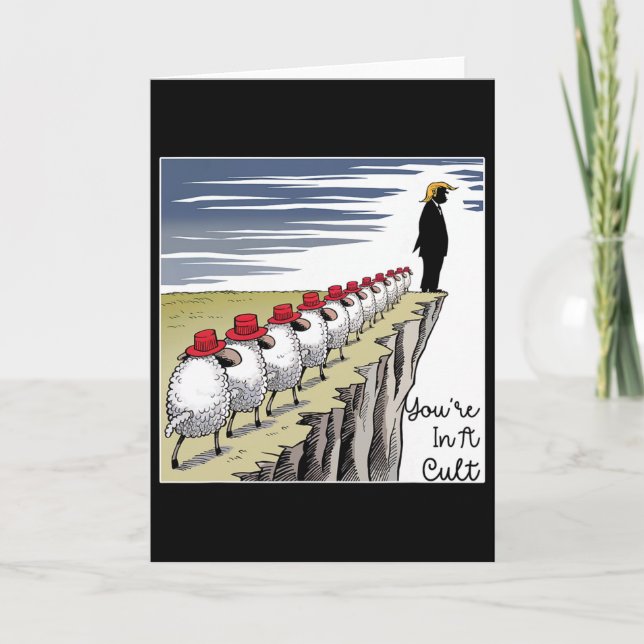 Tarjeta You're In A Cult - Funny Anti Trump  (Anverso)