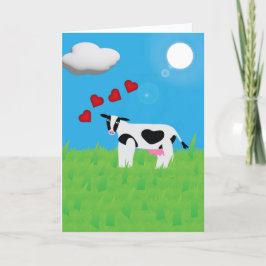 Tarjeta You're Simply MOO-velous Folded Greeting Card