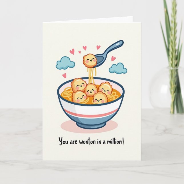 Tarjeta Youre Wonton In A Million Card (Anverso)