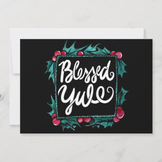 Tarjeta Yule Bendito