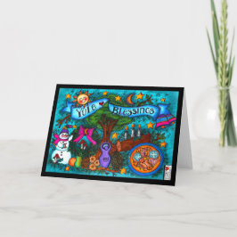 Tarjeta Yule Blessings Card