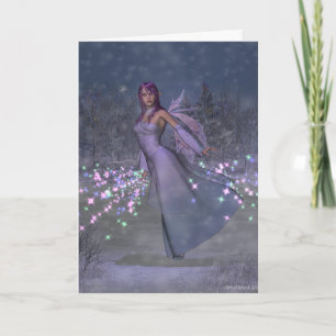 Tarjeta Yule Fairy Greetings Card