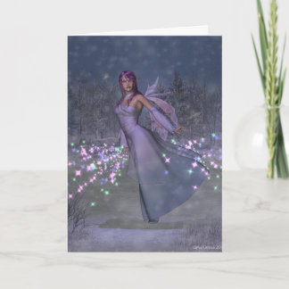 Tarjeta Yule Fairy Greetings Card
