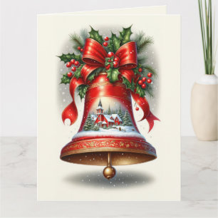 Tarjeta Yuletide Carol Bell