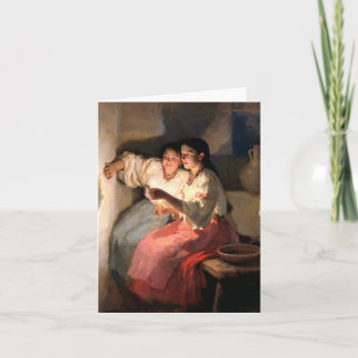 TARJETA YULETIDE FORTUNE TELLERS NOTECARD