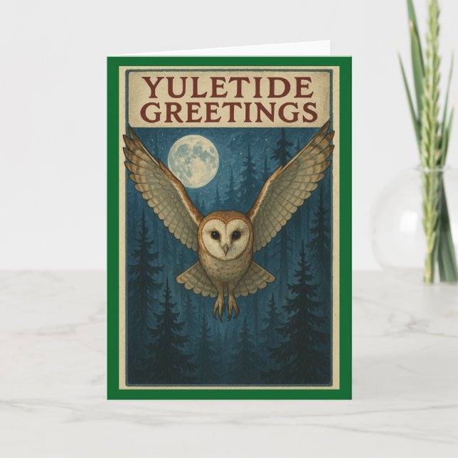 Tarjeta Yuletide Greetings Christmas Card (Anverso)