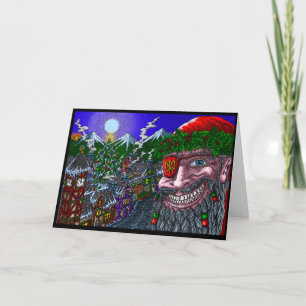 Tarjeta ¡Yuletide se acerca! -Tarjeta mediana