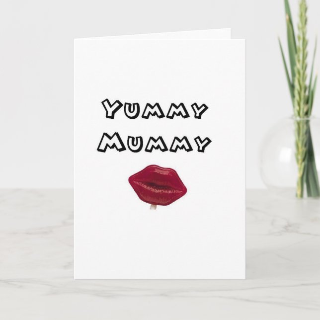 Tarjeta yummy mami (Anverso)