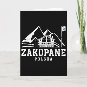 Tarjeta Zakopane Polonia Deportes de Invierno Esquí Esquí 