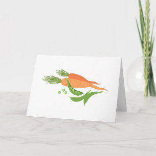 Tarjeta Zanahorias y Mares