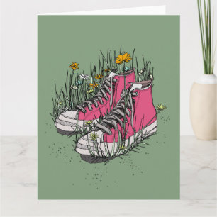 Tarjeta Zapatillas Vintage de Caña Alta