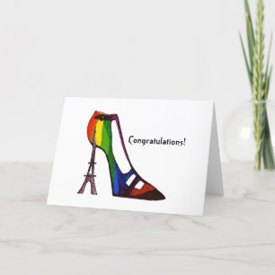 Tarjeta Zapato de la Torre Eiffel