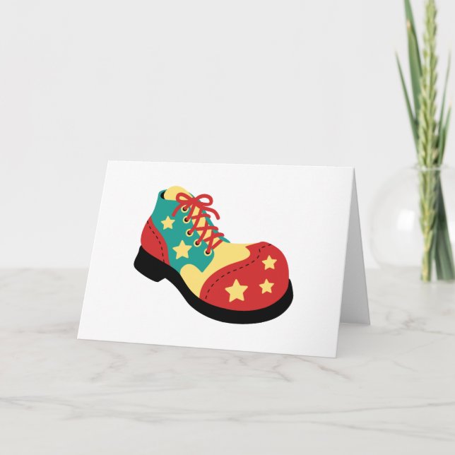 Tarjeta Zapato de payaso (Anverso)