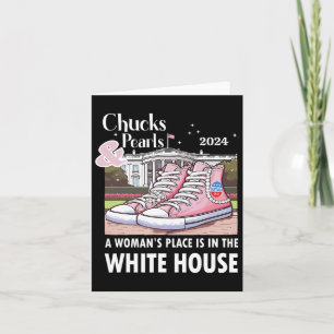 Tarjeta Zapatos cortos en lugar de mujer en la Casa Blanca