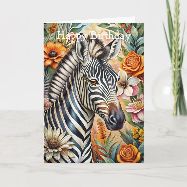 Tarjeta Zebra (Anverso)