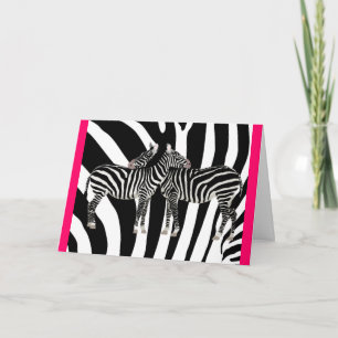 Tarjeta Zebra Hugs