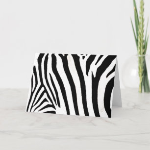 Tarjeta zebra notecard