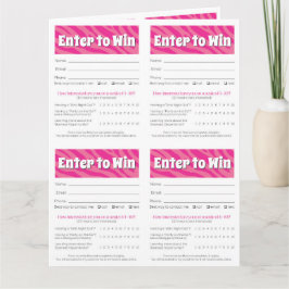 Tarjeta Zebra Printable Vendor Slips – Editable Download