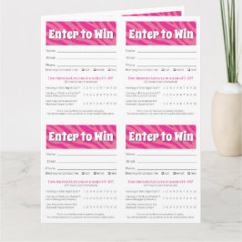 Tarjeta Zebra Printable Vendor Slips – Editable Download