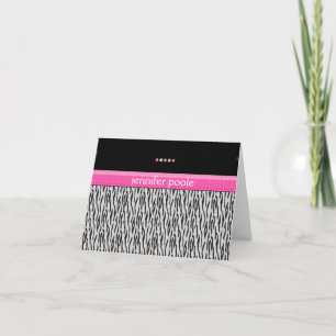 Tarjeta Zebra rosa