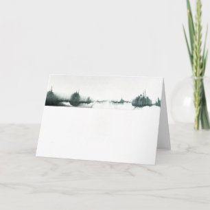 Tarjeta Zen del invierno