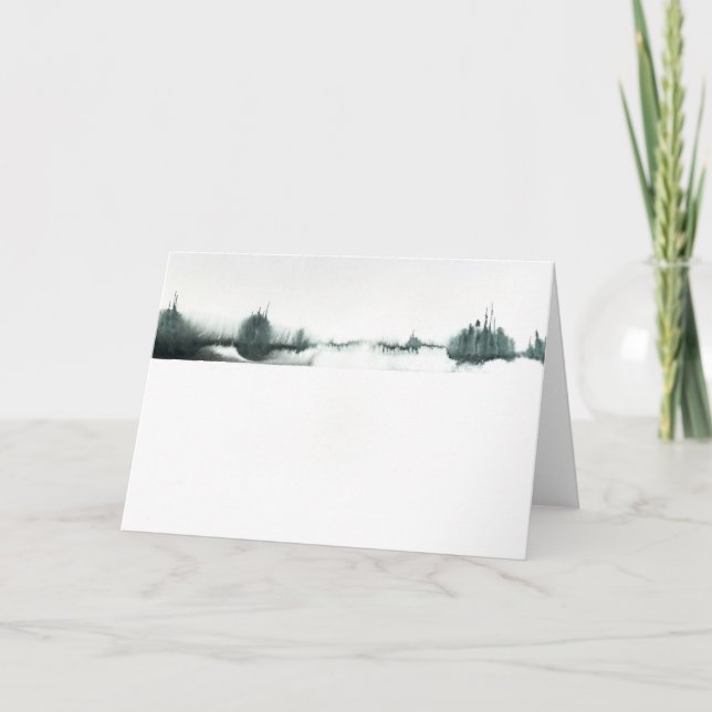 Tarjeta Zen del invierno (Anverso)